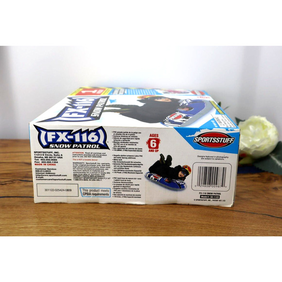 Sportsstuff FX-116 Snow Patrol 1 Rider Inflatable Snow Sledding Tube New In Box - Picture 5 of 5
